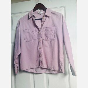 Madewell Light Pink Corduroy Shirt Jacket